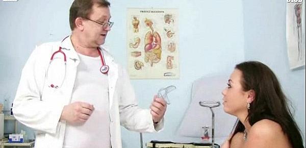  Iveta gyno pussy and anal speculum checkup at clinic